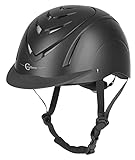 Kerbl Covalliero 32298 Nerron VG1 - Casco de equitación, Color Negro 51-54